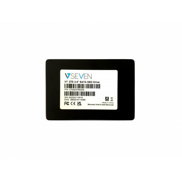 V7 V7SSD2TBS25E drives allo stato solido 2.5 2 TB Serial ATA III 3D TLC (2TB V7 2.5IN SSD BULK PK 7MM 3D - TLC SATA)