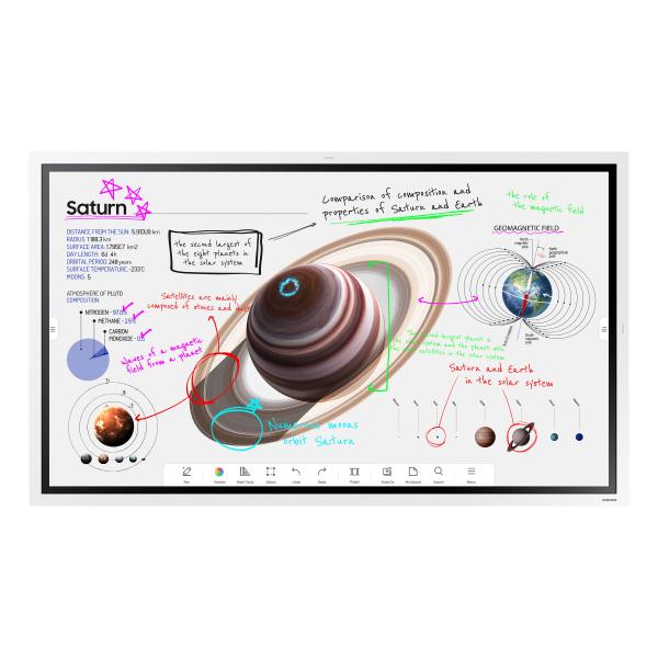 Samsung WM55B lavagna interattiva 139,7 cm [55] 3840 x 2160 Pixel Touch screen Grigio, Bianco (Samsung Flip Pro WM55B)