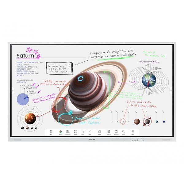Samsung WM85B lavagna interattiva 2,16 m [85] 3840 x 2160 Pixel Touch screen Grigio chiaro HDMI (Samsung Flip Pro WM85B)