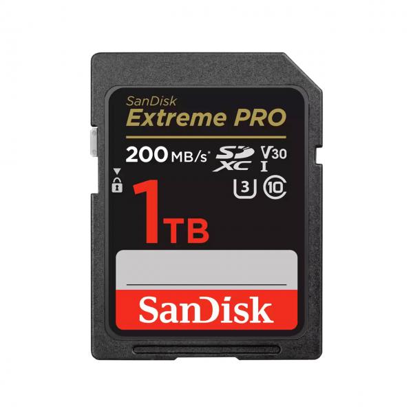 SanDisk Extreme Pro - Scheda di memoria flash - 1 TB - Video Class V30 / UHS-I U3 / Class10 - UHS-I SDXC