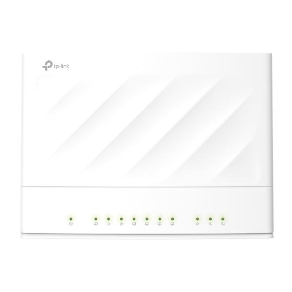 TP-Link AX1800 router wireless Gigabit Ethernet Dual-band [2.4 GHz/5 GHz] Bianco (TP-LINK Aginet [EX230v] AX1800 Dual Band Wi-Fi 6 Gigabit VoIP Router, Telephony, EasyMesh, Remote Management, 1 WAN, 3 LAN, USB)