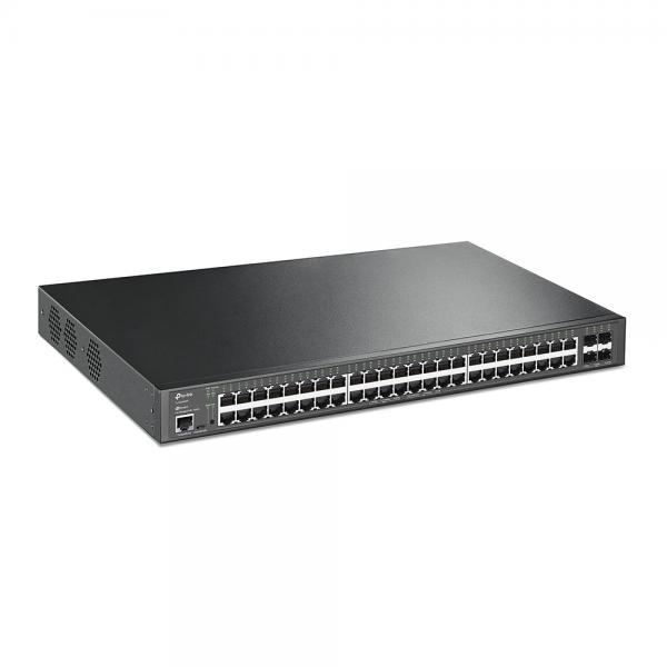 TP-Link TL-SG3452XP JetStream PoE Switch Gestito L2+ Gigabit Ethernet (10/100/1000) Supporto Power over Ethernet (PoE) 1U Nero