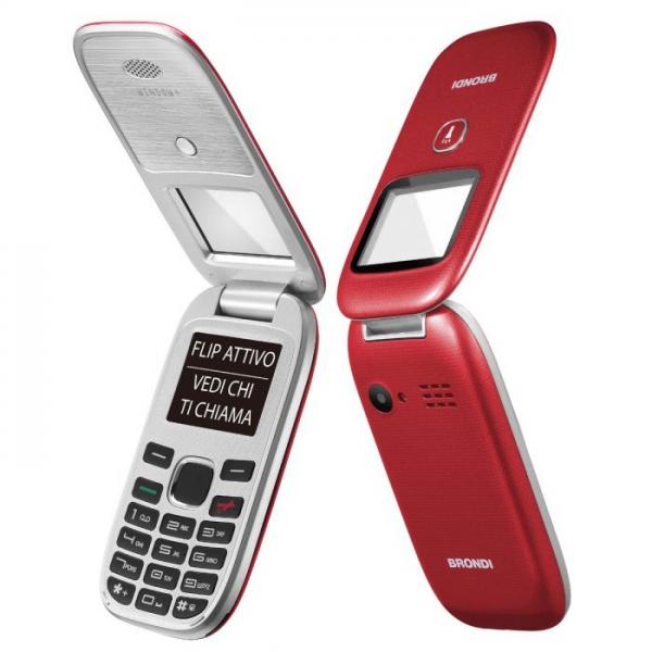 Cellulare Brondi Window+ Red 1.77" Dual Sim Senior Phone