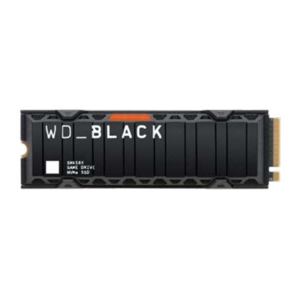 WD_BLACK SN850X NVMe SSD WDBB9H0010BNC - SSD - 1 TB - interno - M.2 2280 - PCIe 4.0 [NVMe] - dissipatore integrato - nero