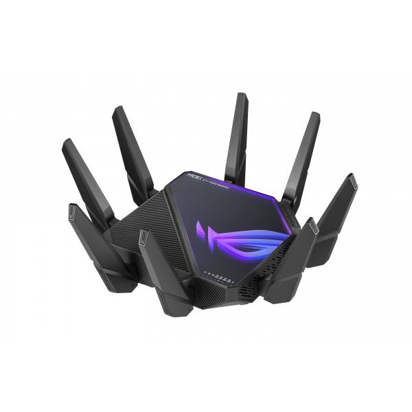 ASUS ROG Rapture GT-AXE16000 router wireless 10 Gigabit Ethernet Tri-band [2,4 GHz/5 GHz/6 GHz] Nero (ASUS W/L ROUTER WIFI 6E GT-AXE16000)