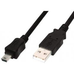 Nilox ASSMANN Electronic 5m USB 2.0 cavo USB USB A Mini-USB B Nero