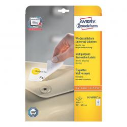 Avery Avery Etichette rimovibili - 99,1 x 42,3 mm
