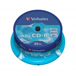 Verbatim Verbatim CD-R AZO Crystal 700 MB 25 pz