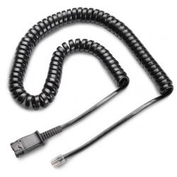 Poly Plantronics Headset Replacement Cable cavo telefonico 3,048 m Nero