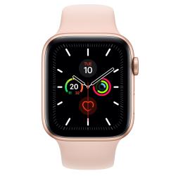 Apple Apple Watch Series 5 GPS, 44mm in alluminio oro con cinturino Sport Rosa sabbia